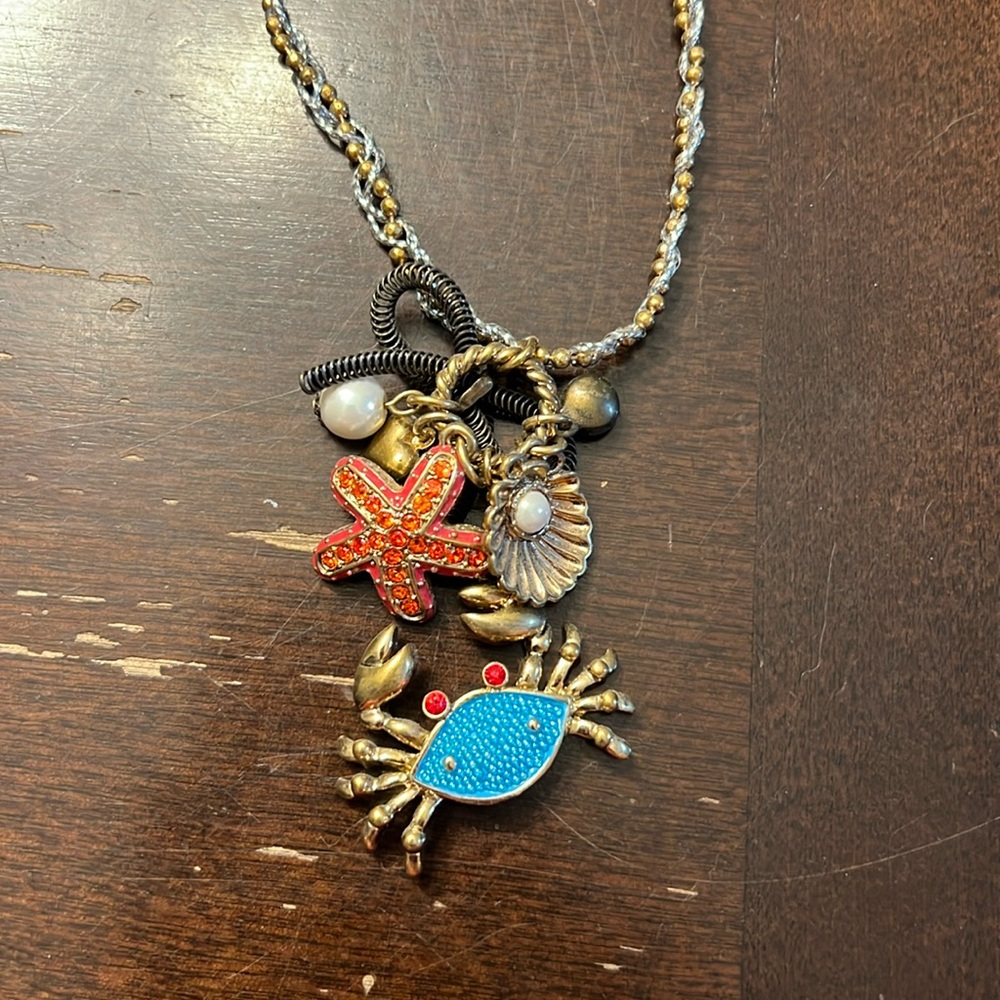 Betsey Johnson crab necklace